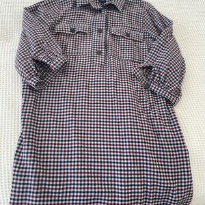 Flannel Checkered ShirtDress